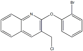 2-(2-bromophenoxy)-3-(chloromethyl)quinoline Struktur