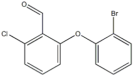 2-(2-bromophenoxy)-6-chlorobenzaldehyde Struktur