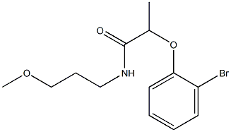 2-(2-bromophenoxy)-N-(3-methoxypropyl)propanamide Struktur