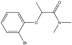 2-(2-bromophenoxy)-N,N-dimethylpropanamide Struktur