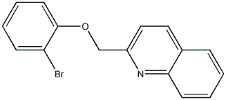 2-(2-bromophenoxymethyl)quinoline Struktur