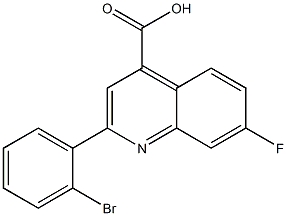 2-(2-bromophenyl)-7-fluoroquinoline-4-carboxylic acid Struktur