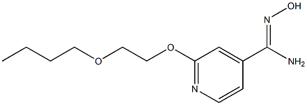 2-(2-butoxyethoxy)-N'-hydroxypyridine-4-carboximidamide Struktur