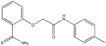 2-(2-carbamothioylphenoxy)-N-(4-methylphenyl)acetamide Struktur