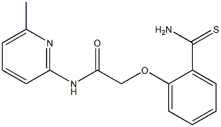 2-(2-carbamothioylphenoxy)-N-(6-methylpyridin-2-yl)acetamide Struktur