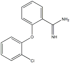 2-(2-chlorophenoxy)benzene-1-carboximidamide Struktur