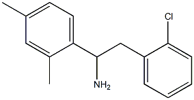 2-(2-chlorophenyl)-1-(2,4-dimethylphenyl)ethan-1-amine Struktur