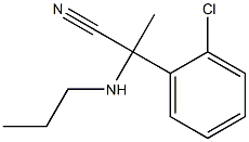 2-(2-chlorophenyl)-2-(propylamino)propanenitrile Struktur