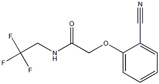 2-(2-cyanophenoxy)-N-(2,2,2-trifluoroethyl)acetamide Struktur