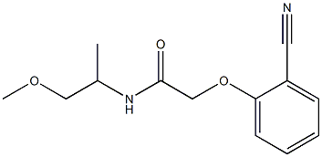 2-(2-cyanophenoxy)-N-(2-methoxy-1-methylethyl)acetamide Struktur