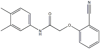 2-(2-cyanophenoxy)-N-(3,4-dimethylphenyl)acetamide Struktur