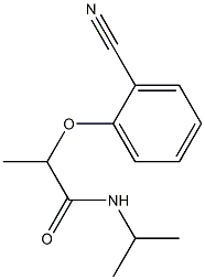 2-(2-cyanophenoxy)-N-(propan-2-yl)propanamide Struktur