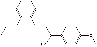 2-(2-ethoxyphenoxy)-1-(4-methoxyphenyl)ethanamine Struktur