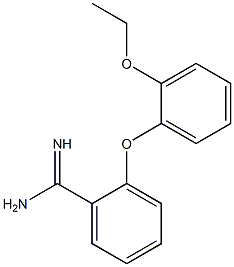 2-(2-ethoxyphenoxy)benzene-1-carboximidamide Struktur