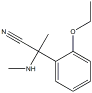 2-(2-ethoxyphenyl)-2-(methylamino)propanenitrile Struktur