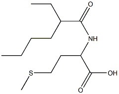 2-(2-ethylhexanamido)-4-(methylsulfanyl)butanoic acid Struktur