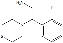 2-(2-fluorophenyl)-2-(thiomorpholin-4-yl)ethan-1-amine Struktur