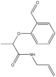 2-(2-formylphenoxy)-N-(prop-2-en-1-yl)propanamide Struktur