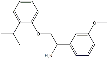 2-(2-isopropylphenoxy)-1-(3-methoxyphenyl)ethanamine Struktur