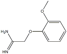 2-(2-methoxyphenoxy)ethanimidamide Struktur