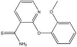 2-(2-methoxyphenoxy)pyridine-3-carbothioamide Struktur