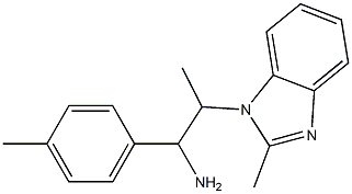 2-(2-methyl-1H-1,3-benzodiazol-1-yl)-1-(4-methylphenyl)propan-1-amine Struktur