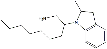 2-(2-methyl-2,3-dihydro-1H-indol-1-yl)nonan-1-amine Struktur