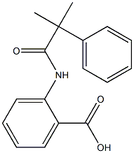 2-(2-methyl-2-phenylpropanamido)benzoic acid Struktur