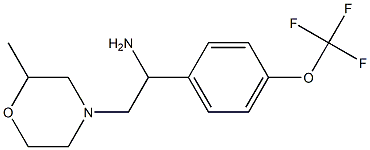 2-(2-methylmorpholin-4-yl)-1-[4-(trifluoromethoxy)phenyl]ethan-1-amine Struktur