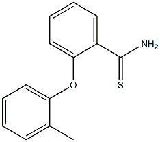 2-(2-methylphenoxy)benzene-1-carbothioamide Struktur