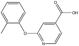 2-(2-methylphenoxy)pyridine-4-carboxylic acid Struktur