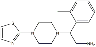 2-(2-methylphenyl)-2-[4-(1,3-thiazol-2-yl)piperazin-1-yl]ethan-1-amine Struktur