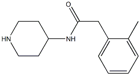 2-(2-methylphenyl)-N-(piperidin-4-yl)acetamide Struktur