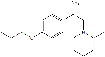 2-(2-methylpiperidin-1-yl)-1-(4-propoxyphenyl)ethanamine Struktur