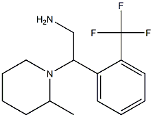 2-(2-methylpiperidin-1-yl)-2-[2-(trifluoromethyl)phenyl]ethanamine Struktur