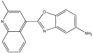 2-(2-methylquinolin-4-yl)-1,3-benzoxazol-5-amine Struktur