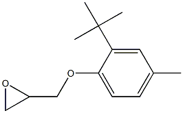 2-(2-tert-butyl-4-methylphenoxymethyl)oxirane Struktur