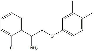 2-(3,4-dimethylphenoxy)-1-(2-fluorophenyl)ethanamine Struktur