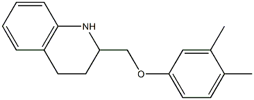 2-(3,4-dimethylphenoxymethyl)-1,2,3,4-tetrahydroquinoline Struktur