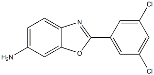 2-(3,5-dichlorophenyl)-1,3-benzoxazol-6-amine Struktur