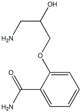 2-(3-amino-2-hydroxypropoxy)benzamide Struktur