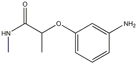 2-(3-aminophenoxy)-N-methylpropanamide Struktur