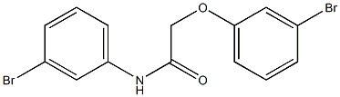 2-(3-bromophenoxy)-N-(3-bromophenyl)acetamide Struktur