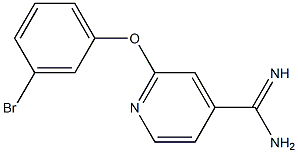 2-(3-bromophenoxy)pyridine-4-carboximidamide Struktur