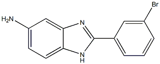 2-(3-bromophenyl)-1H-benzimidazol-5-amine Struktur