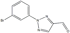 2-(3-bromophenyl)-2H-1,2,3-triazole-4-carbaldehyde Struktur