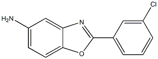 2-(3-chlorophenyl)-1,3-benzoxazol-5-amine Struktur