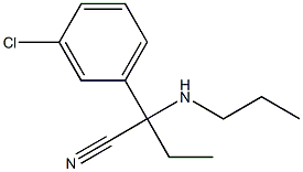 2-(3-chlorophenyl)-2-(propylamino)butanenitrile Struktur