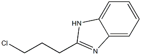 2-(3-chloropropyl)-1H-1,3-benzodiazole Struktur