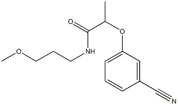 2-(3-cyanophenoxy)-N-(3-methoxypropyl)propanamide Struktur